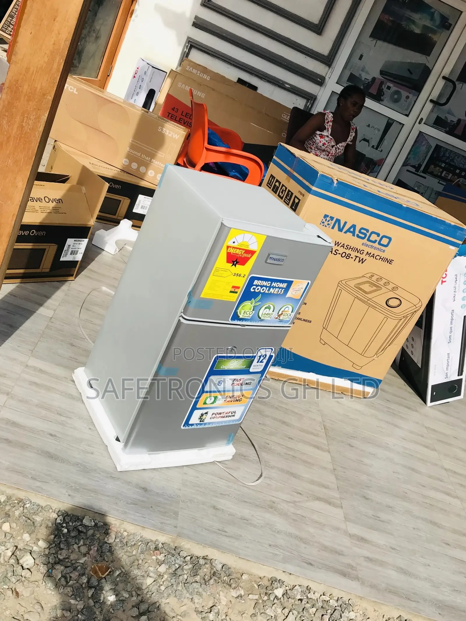 Doubledoor Topfreezer Nasco 80 Liters Nasd2-120 Fridge