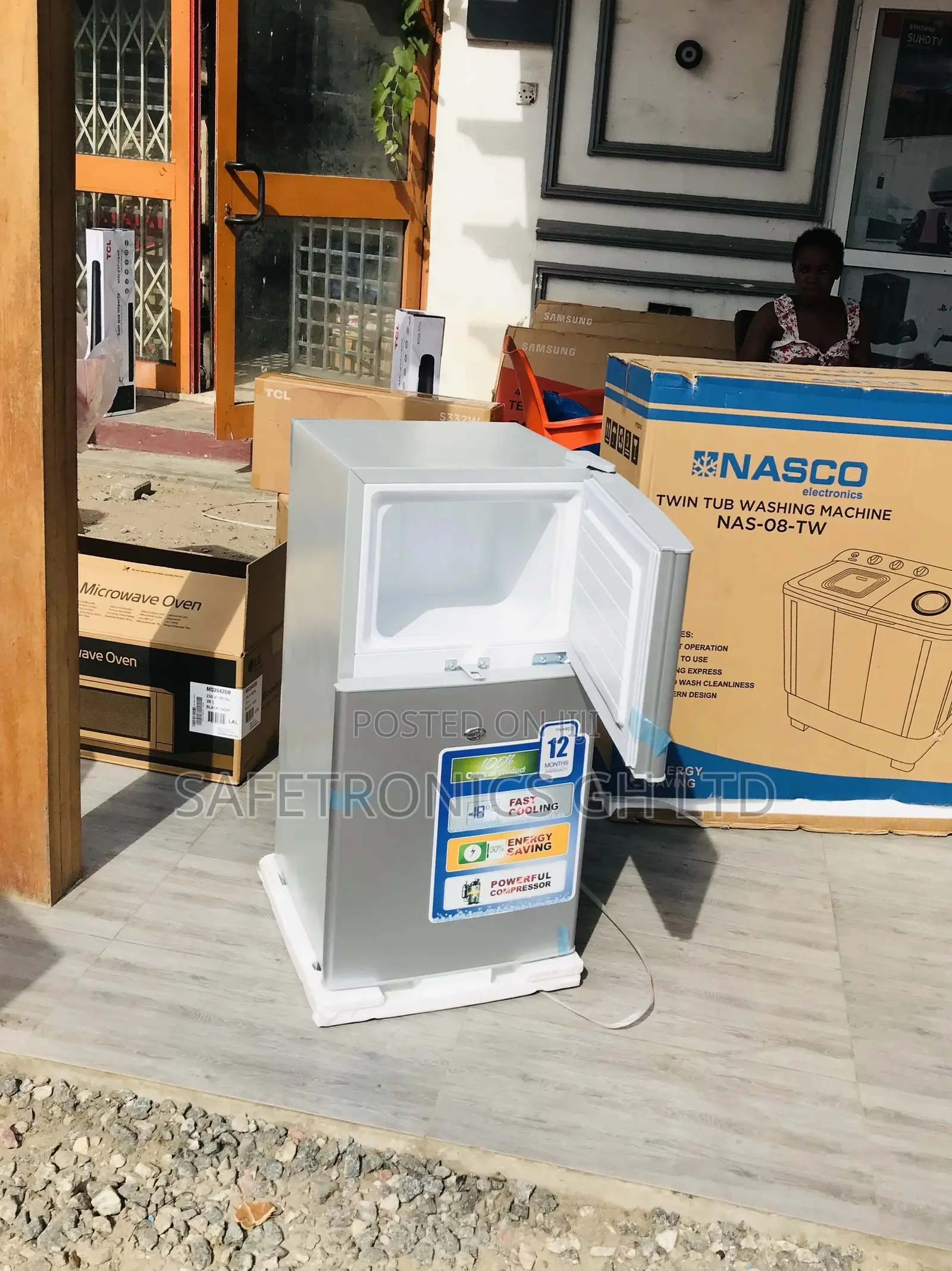 80 Liters Nasf2-120 Doubledoor Topfreezer Gray Fridge