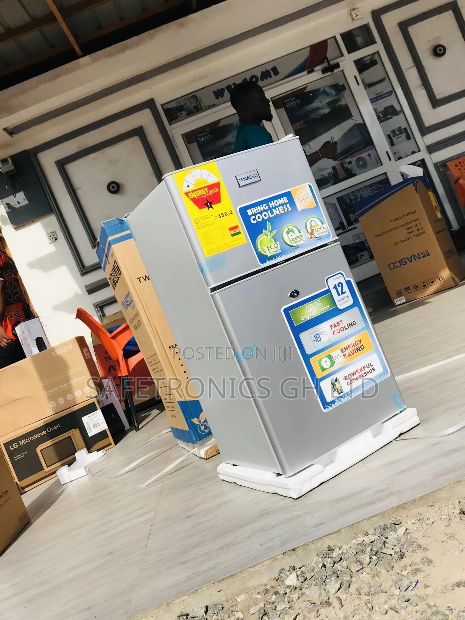 Gray Topfreezer Nasf2-120 80 Liters Doubledoor Fridge