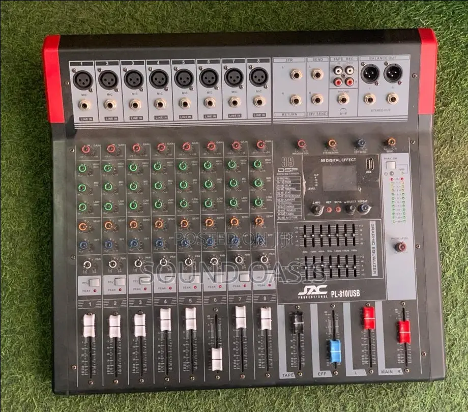 JAC PL-810/USB 8channel Powered Mixer