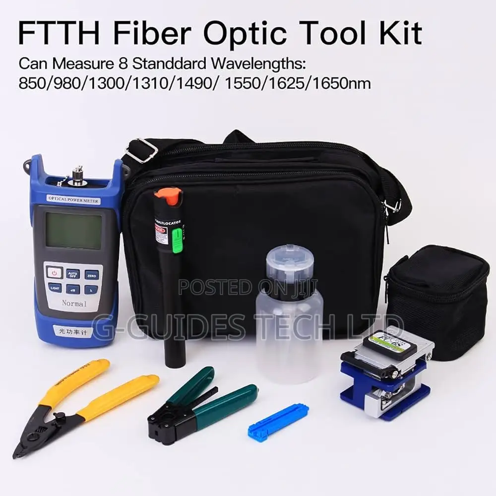 Fiber Optic Termination Tool Kit -9 in 1,Ftth Fiber Tool Kit