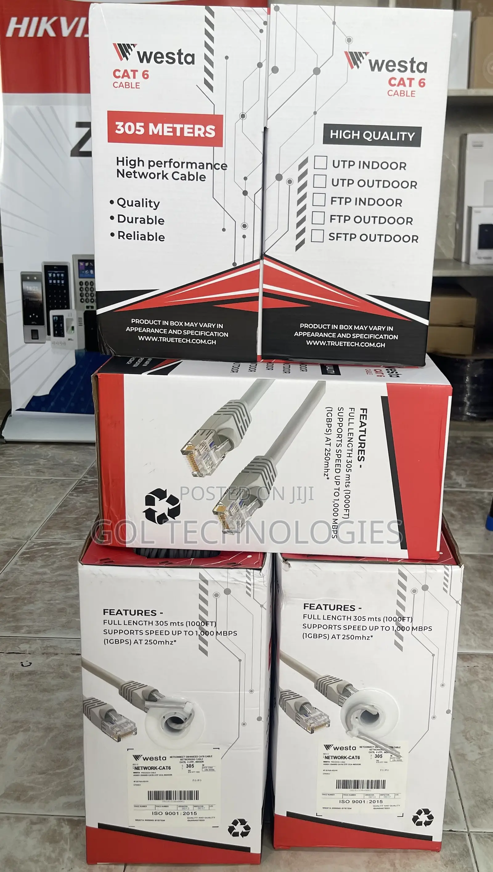 Cat6 Utp 305m Westa High Performance Network Cable