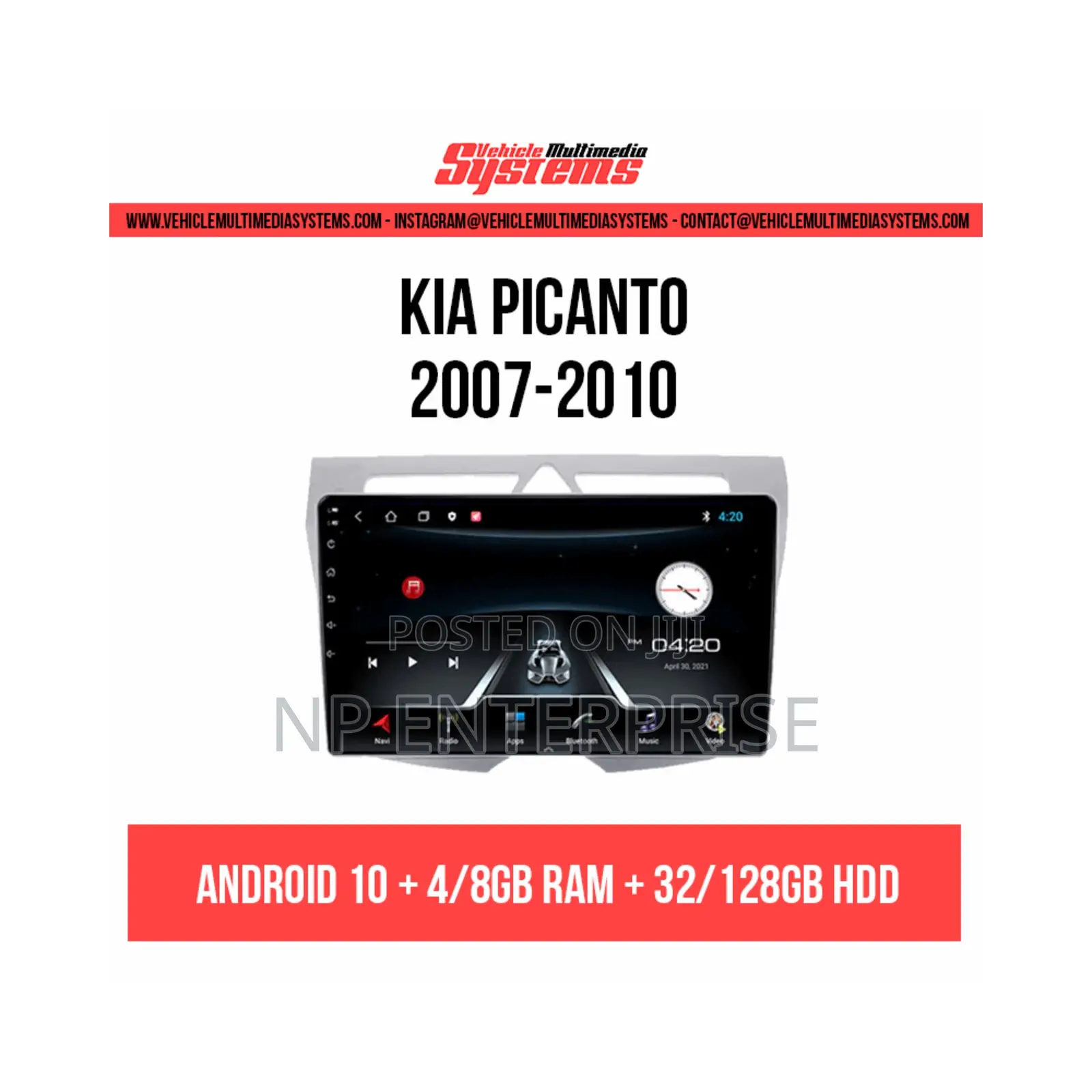 Kia Picanto 2007-2010 Android Tape