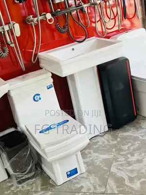 Water Closet - Complete Toilet Bowl and Wash Hand Basin