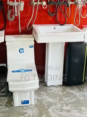 Water Closet - Complete Toilet Bowl and Wash Hand Basin