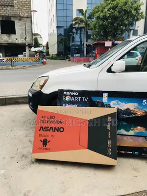 Black Smart Asano 43 Inches Electric Led Glossy Tv