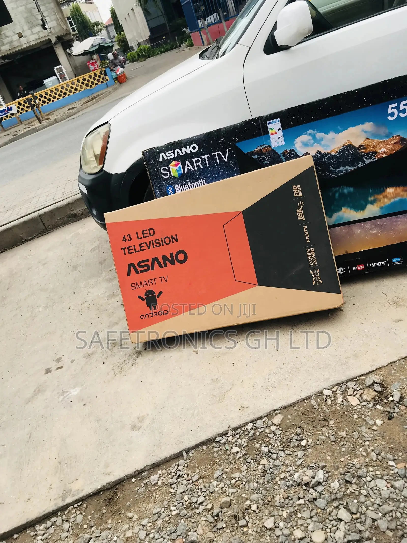Electric 43 Inches Smart Black Asano Glossy Led Tv