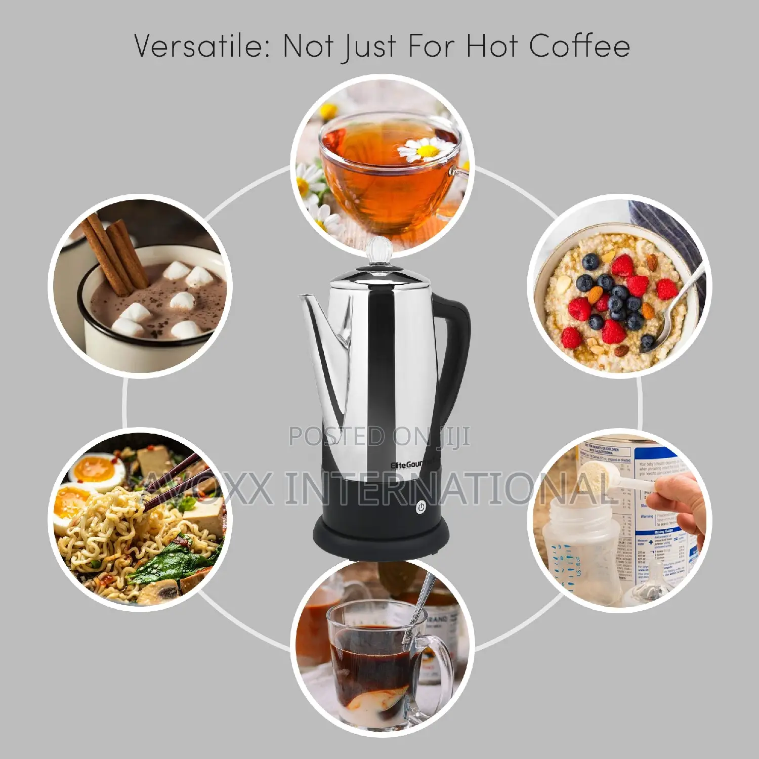 Elite Gourmet 12 Cup Stainless Steel Percolator EC812