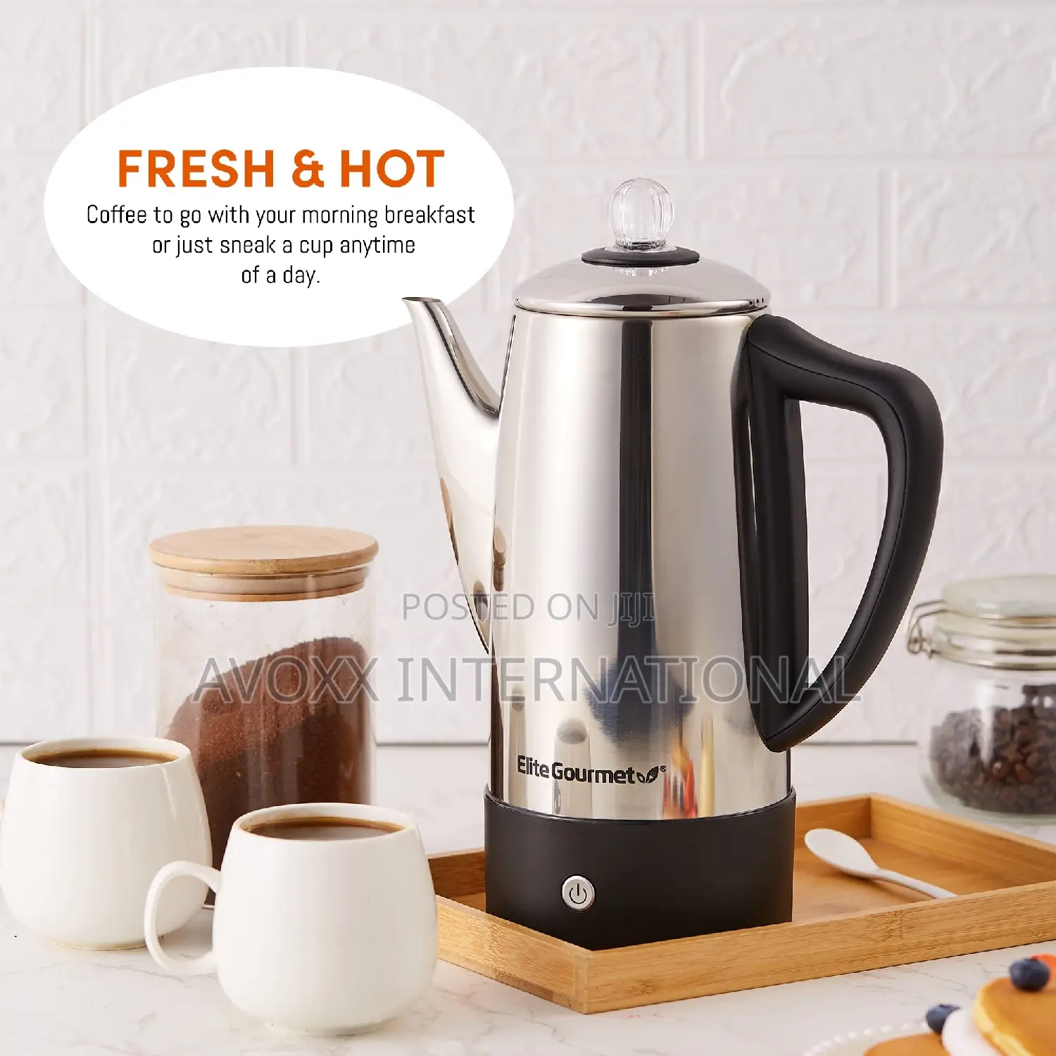 Elite Gourmet 12 Cup Stainless Steel Percolator EC812