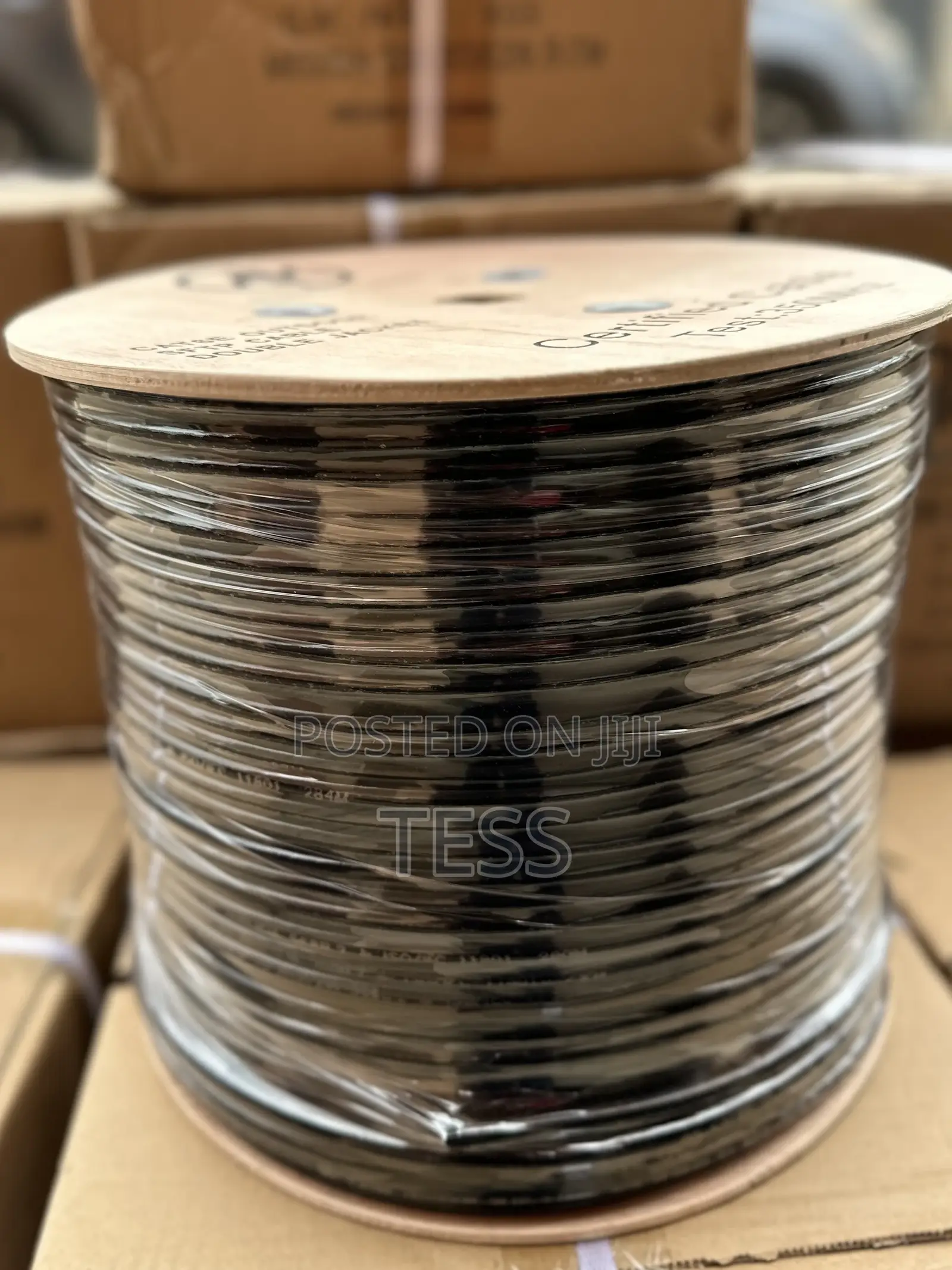 Cat6 Network Cable Outdoor SFTP Double Shielded Cable 305m