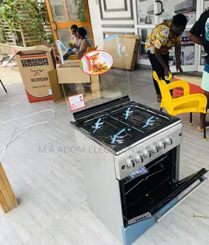 Shop Ferre 60x60 Oven And Grill 4 Gas Burner(Gray)
