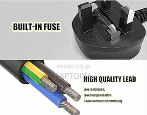 Original New Desktop Power Cables With Fuse