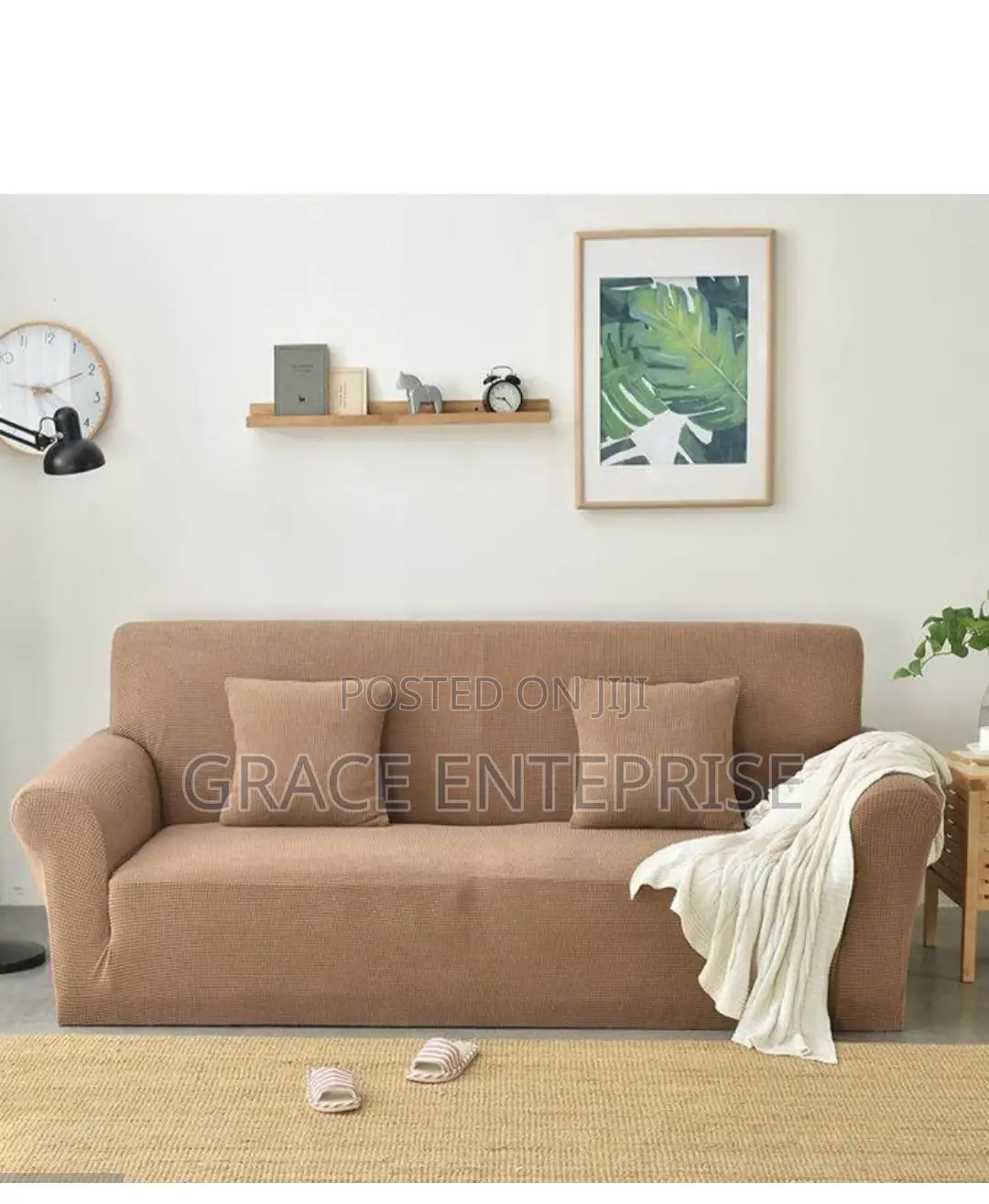 Authentic 2 in 1 Sofa Cover Available in Diff Colours Size