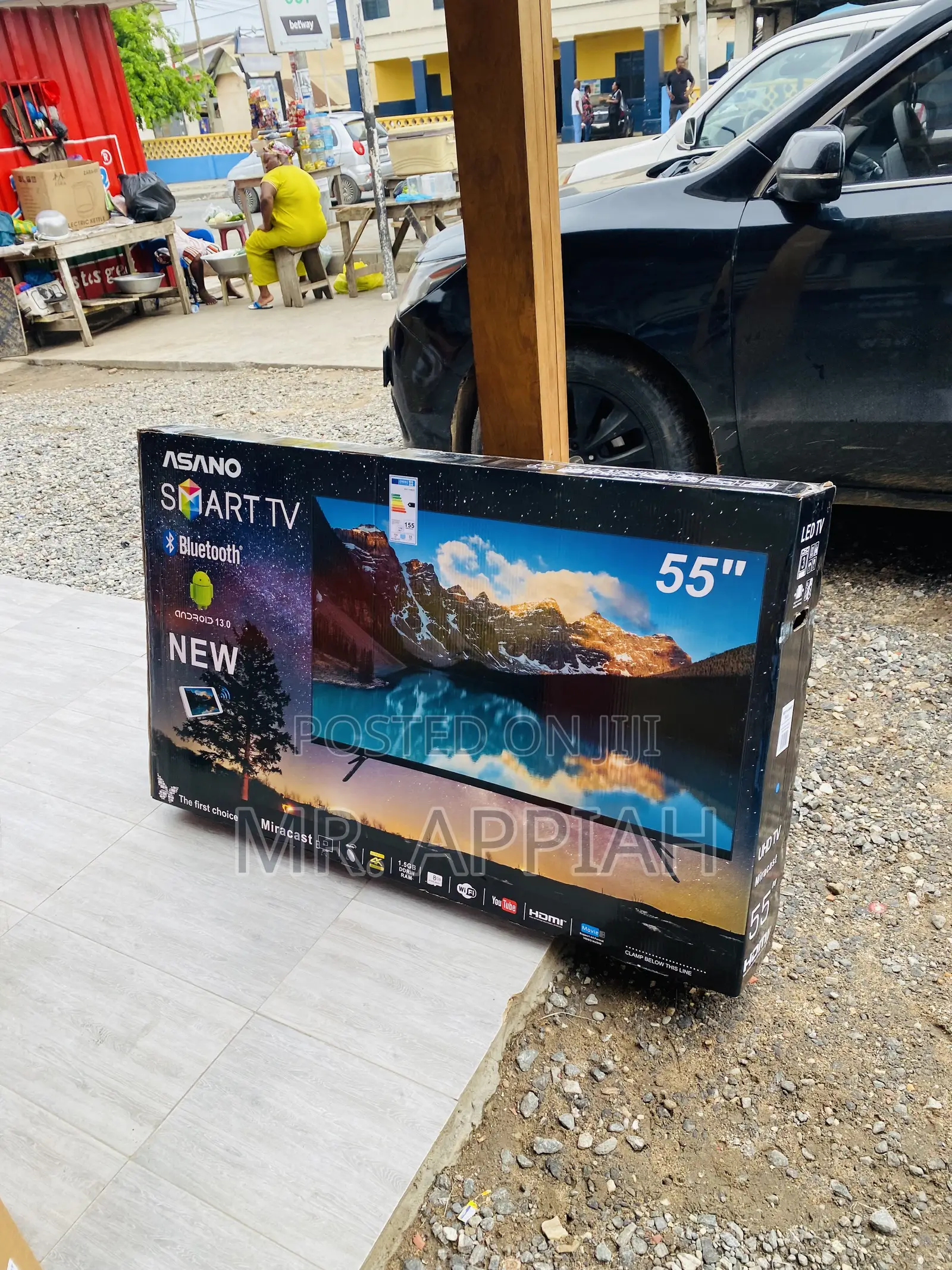 Shop Authentic Asano 55inch Uhd Smart Satellite Tv,Black