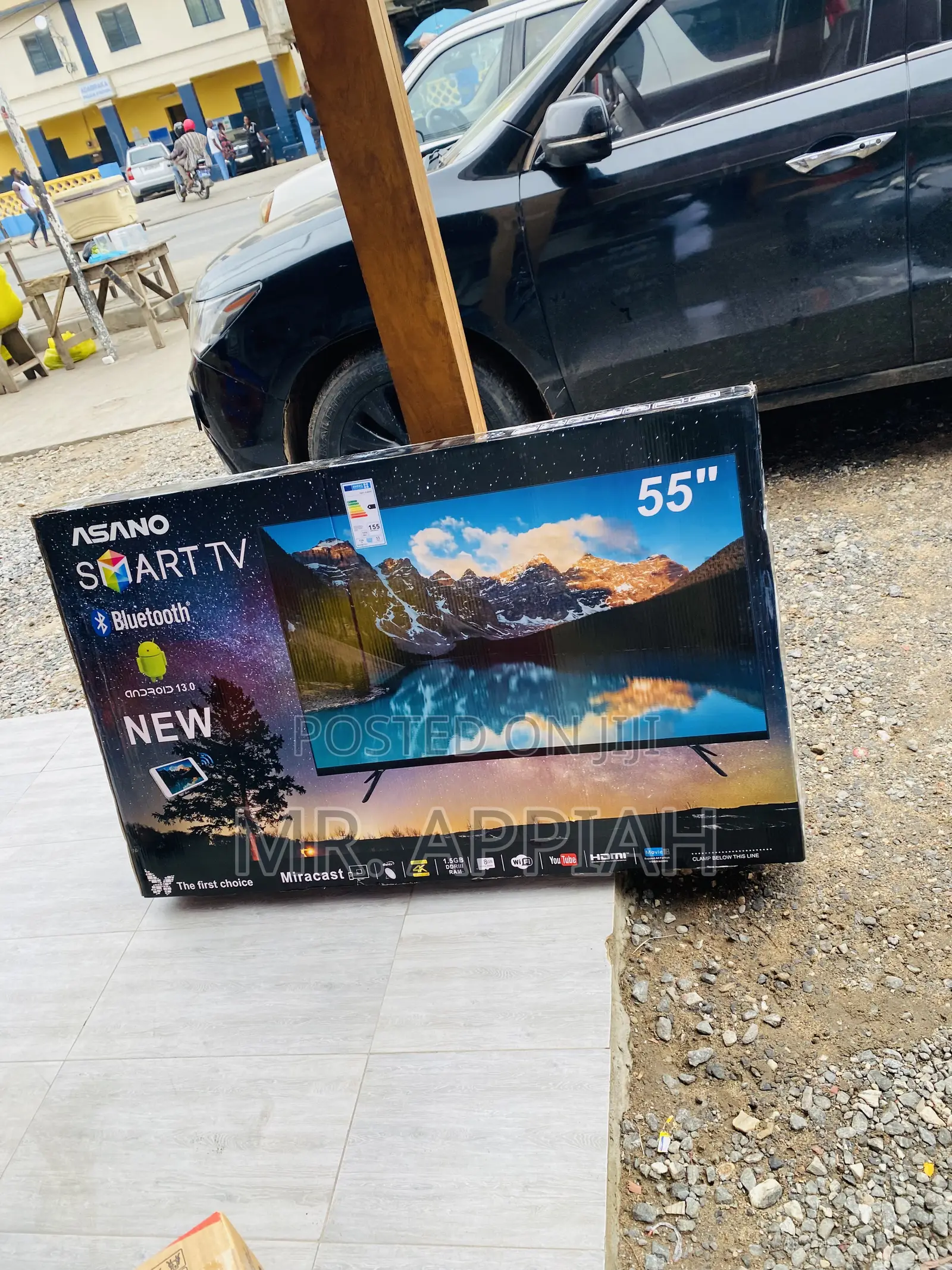 Shop Authentic Asano 55inch Uhd Smart Satellite Tv,Black