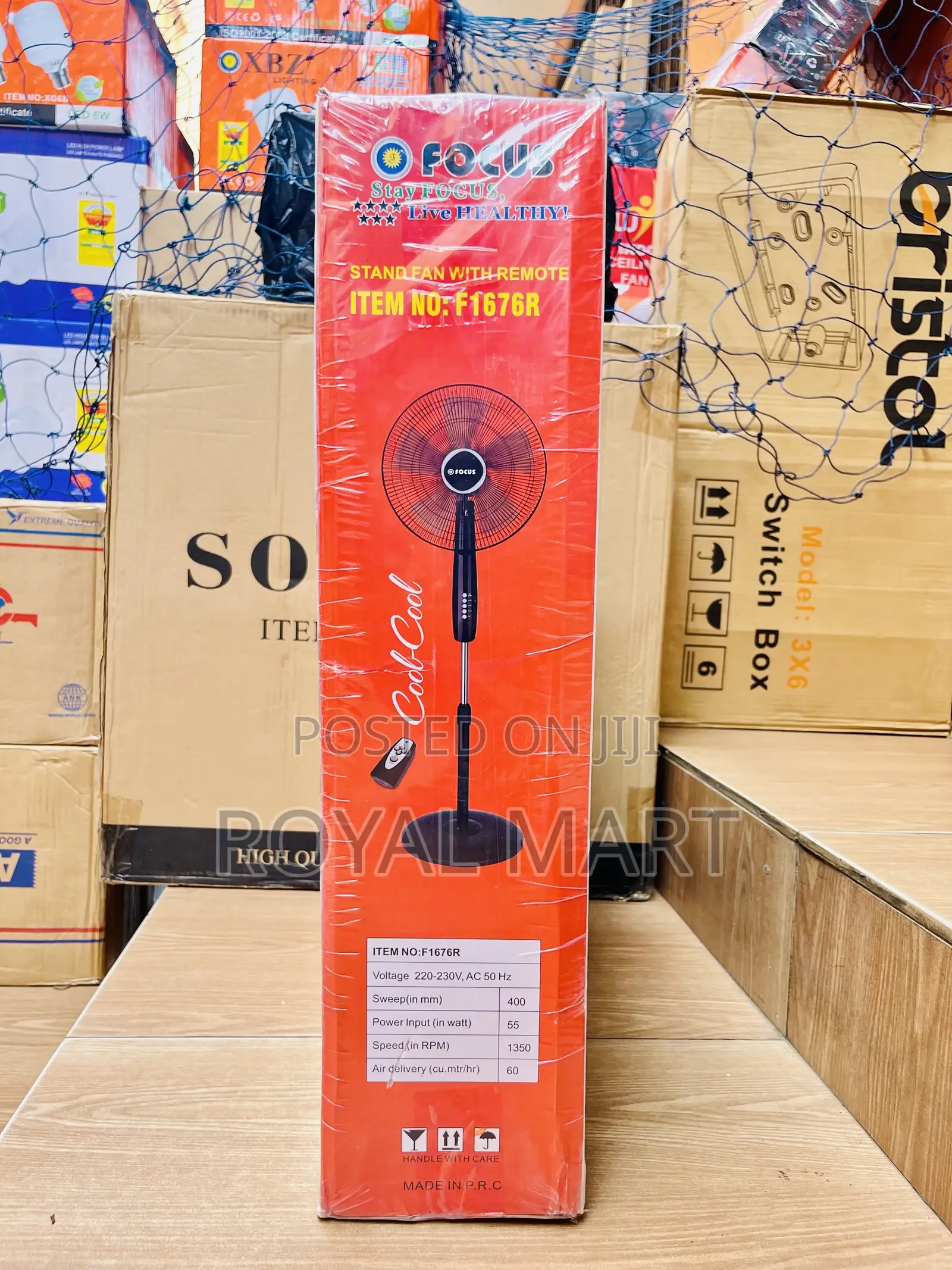 Focus Standing Fan With Remote