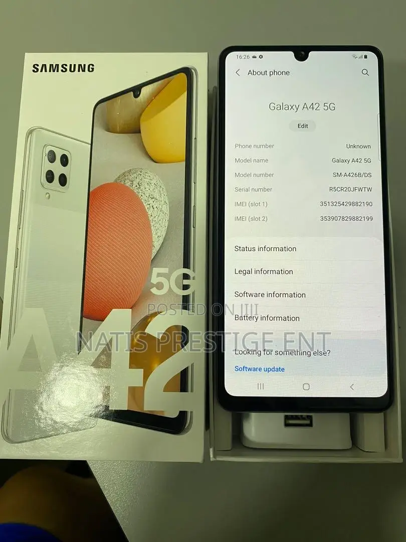 New Samsung Galaxy A42 5G 128 GB Black