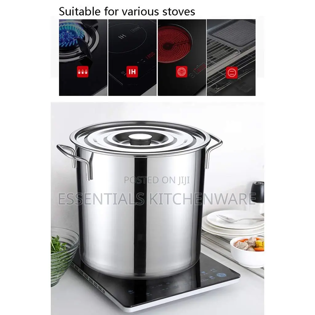 Large Heavy Stainless Steel Cooking Pot