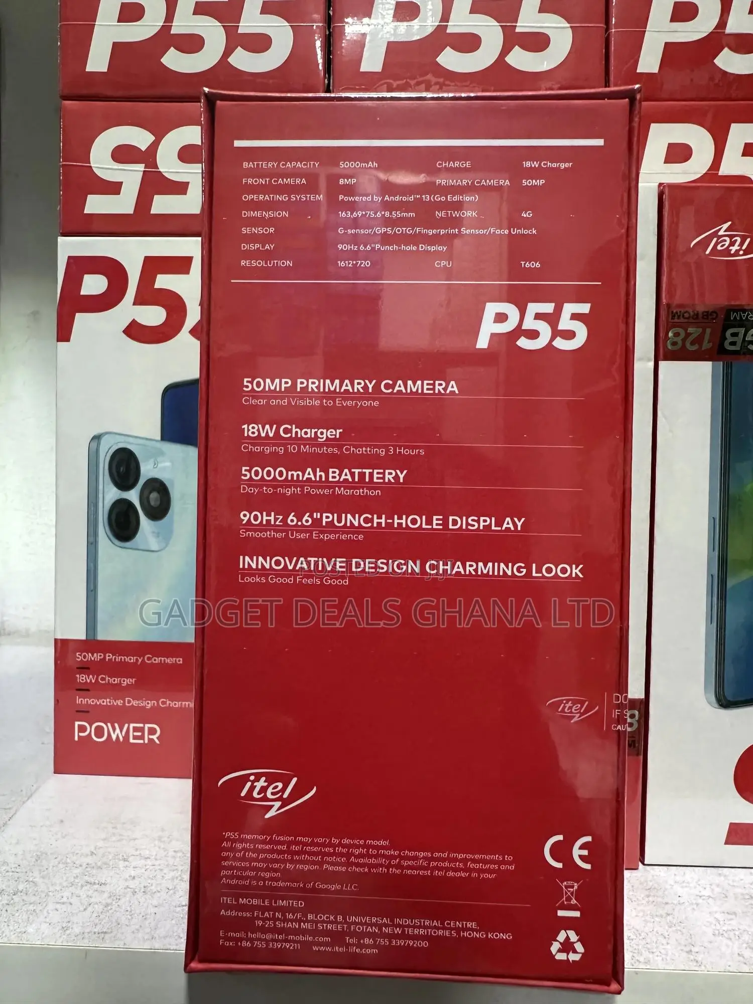 New Itel P55 128 GB Black