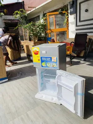 Fast Cooling Nasco Nasf2-120 2 Door Table Top Fridge,Silver.