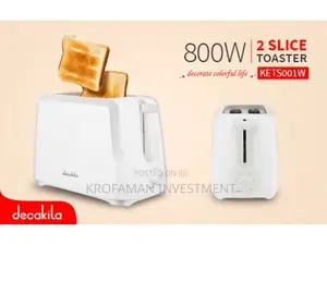 Decakila Kets001w Toaster 800w – 2 Slices