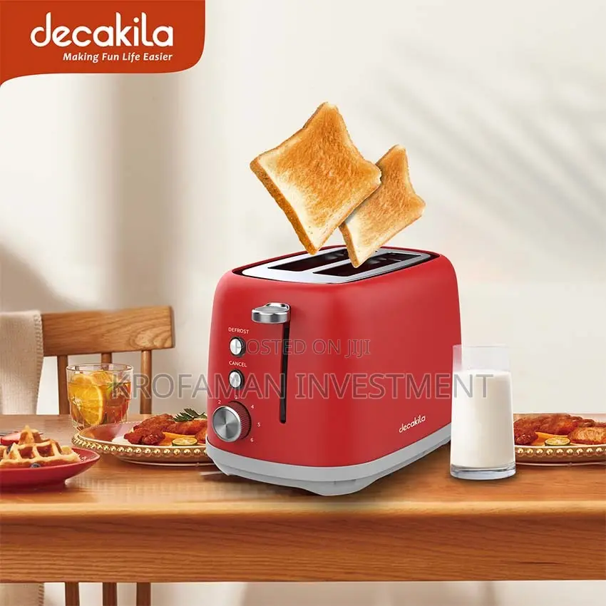 Decakila Kets008b Toaster 750w – 2 Slices (Premium)