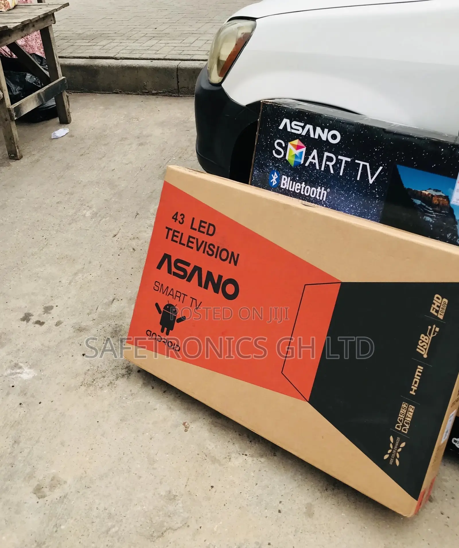 Glossy Led Black Electric Asano 43 Inches Smart Tv