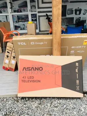 43 Inches Glossy Led Full HD Black Asano Electric Tv