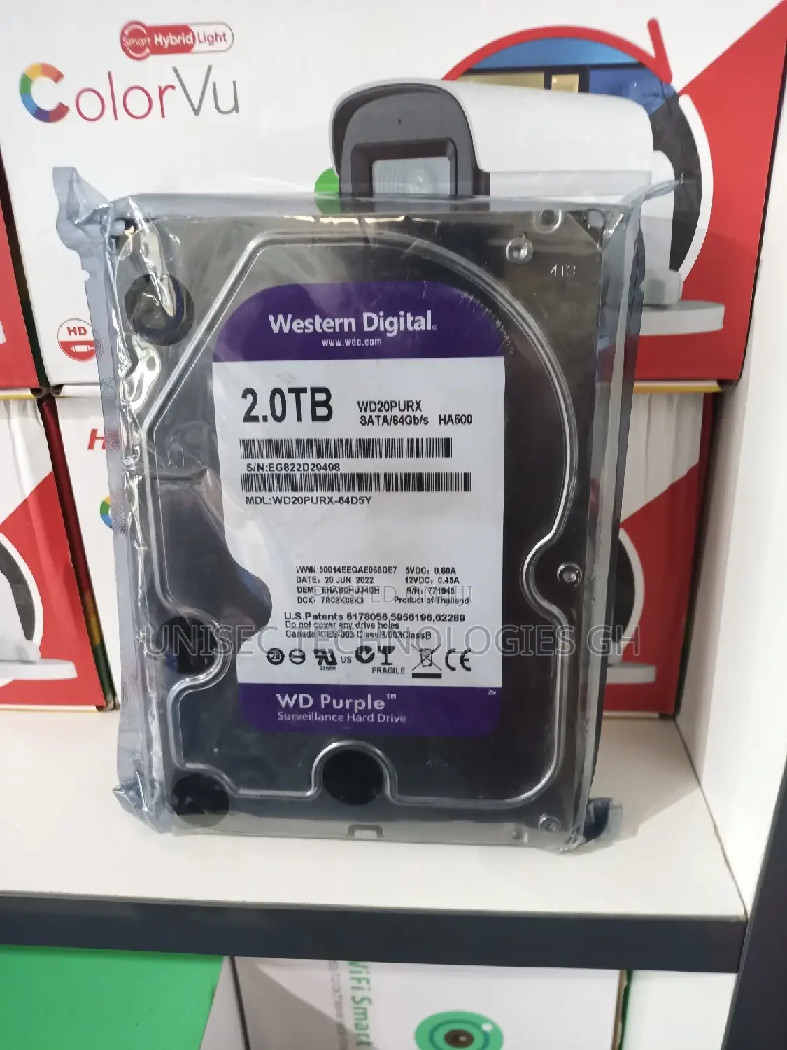 2.0tb Hard Disk Drive for Surveillance Cameras
