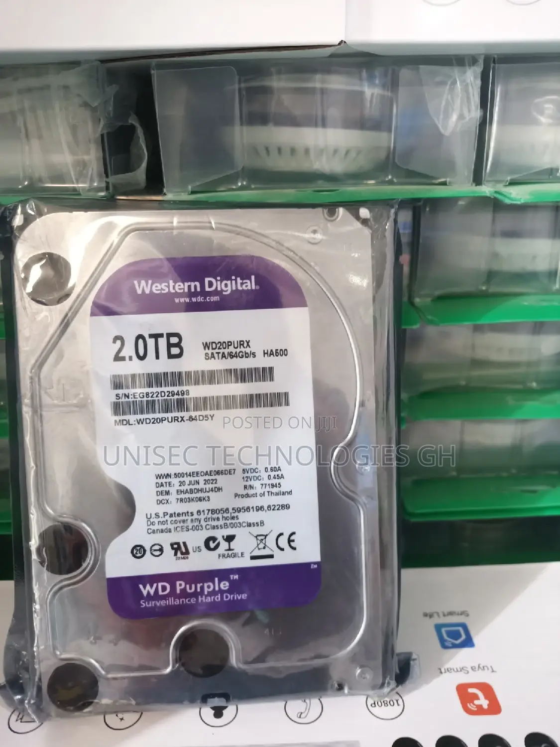 2.0tb Hard Disk Drive for Surveillance Cameras