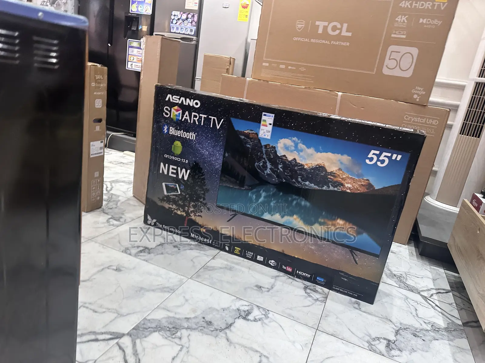 High Quality Display Uhd Smart 55”Asano Tv