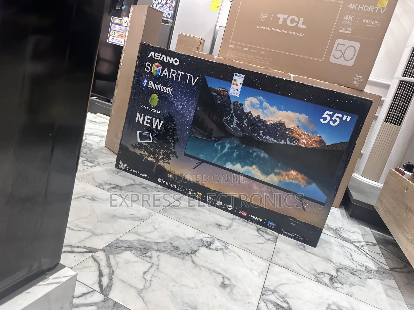 High Quality Display Uhd Smart 55”Asano Tv