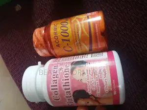 Collagen Glutathione Capsules and Acorbic Vitamin C