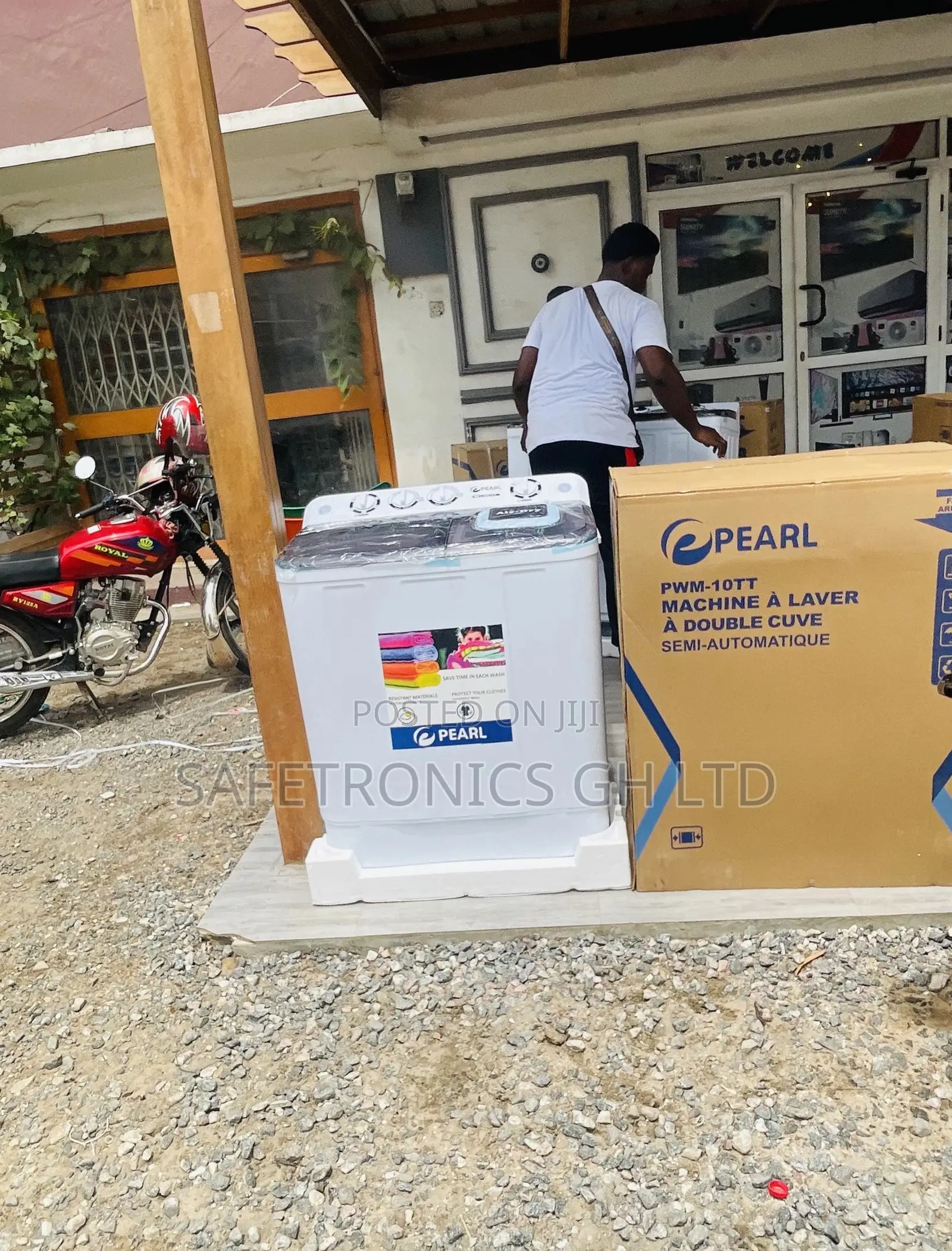 Sealed Pearl 10kg Topload Semiautomatic Washingmachine