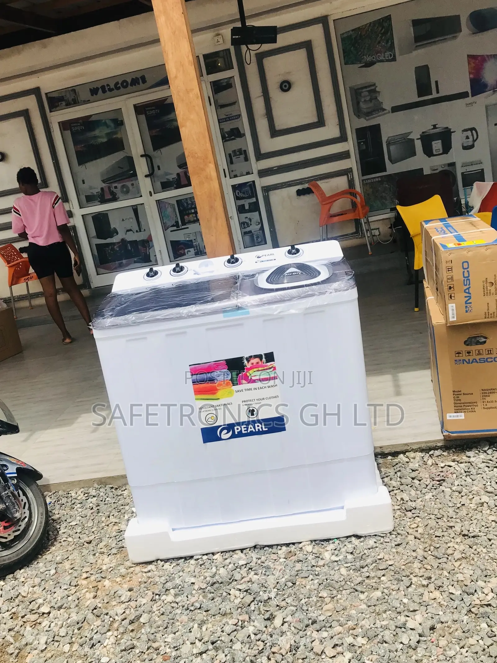 Boxed Pearl 15kg Topload Semiautomatic Washingmachine