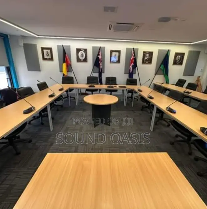 12 Panel Executive Conference Microphone Setup
