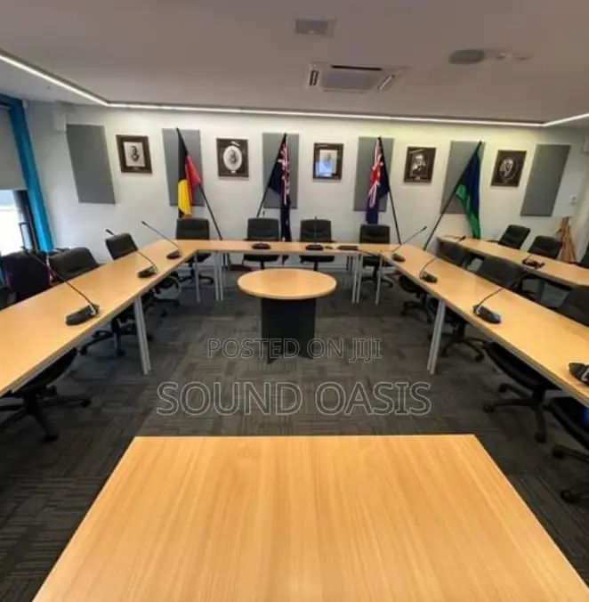 12 Panel Executive Conference Microphone Setup