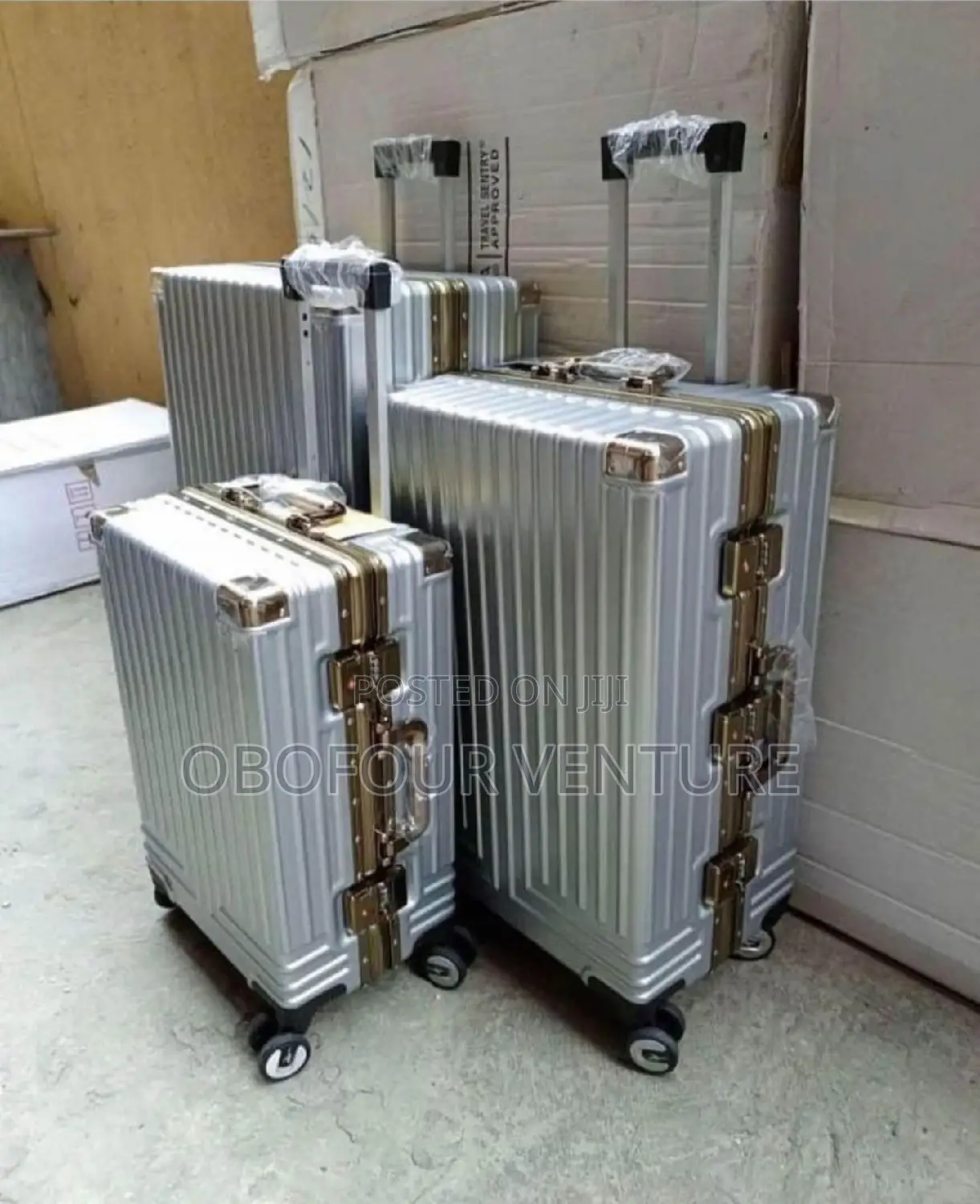 Engel Black Luxury Designer Luggage