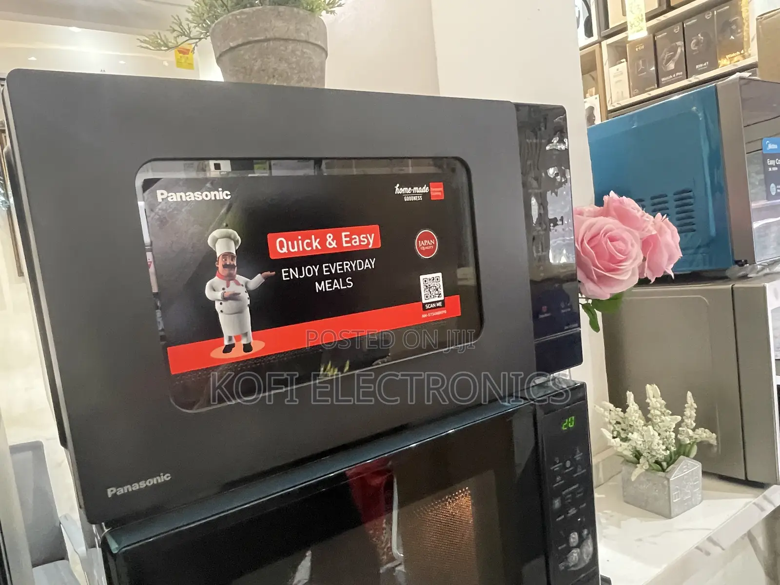 PANASONIC Compact Combination Microwave - Black