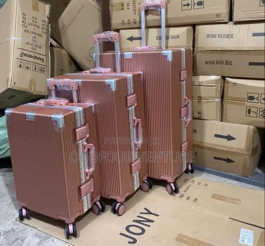-Engel- Rose Gold Luxury Designer Luggage 