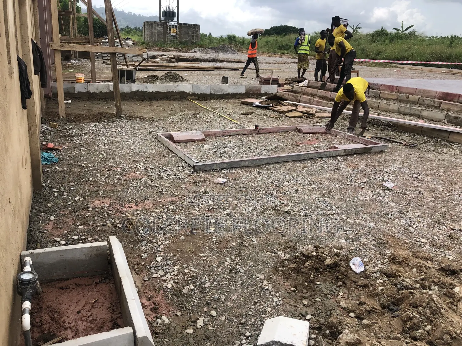 Pebble Wood Patterned Concrete