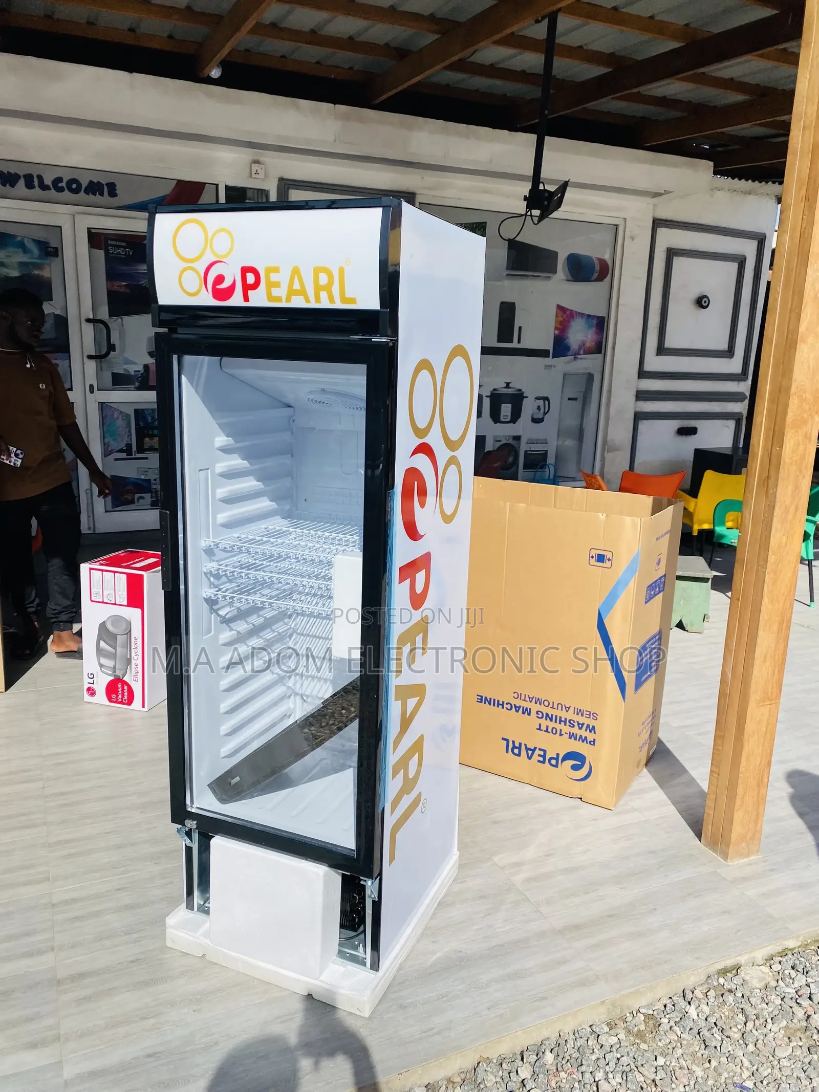 Energy Saving Pearl PVC-316 Single Door Display Fridge.