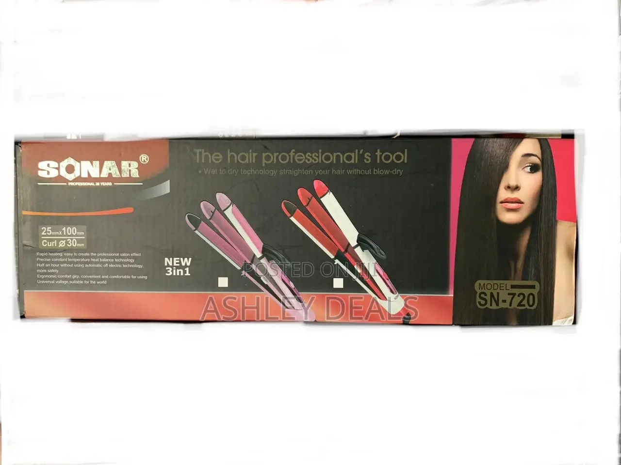 Sonar 3 in 1 Straightener