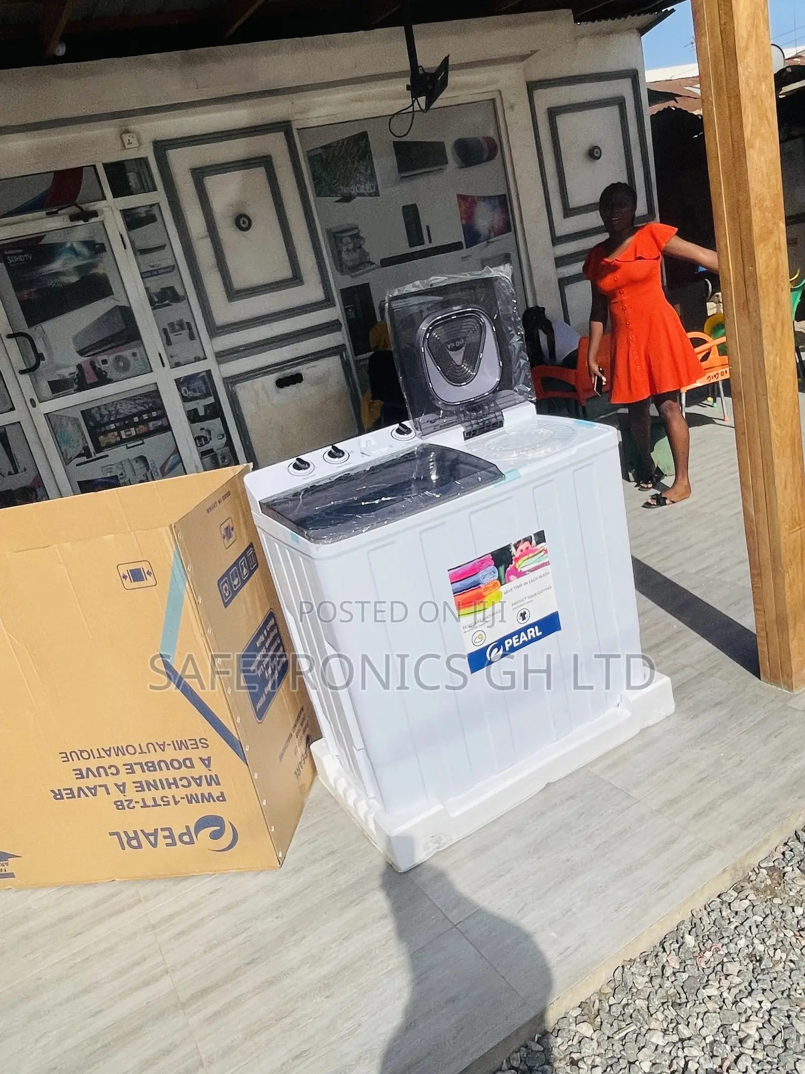 Semiautomatic Topload Pearl 15kg Electric Washingmachine