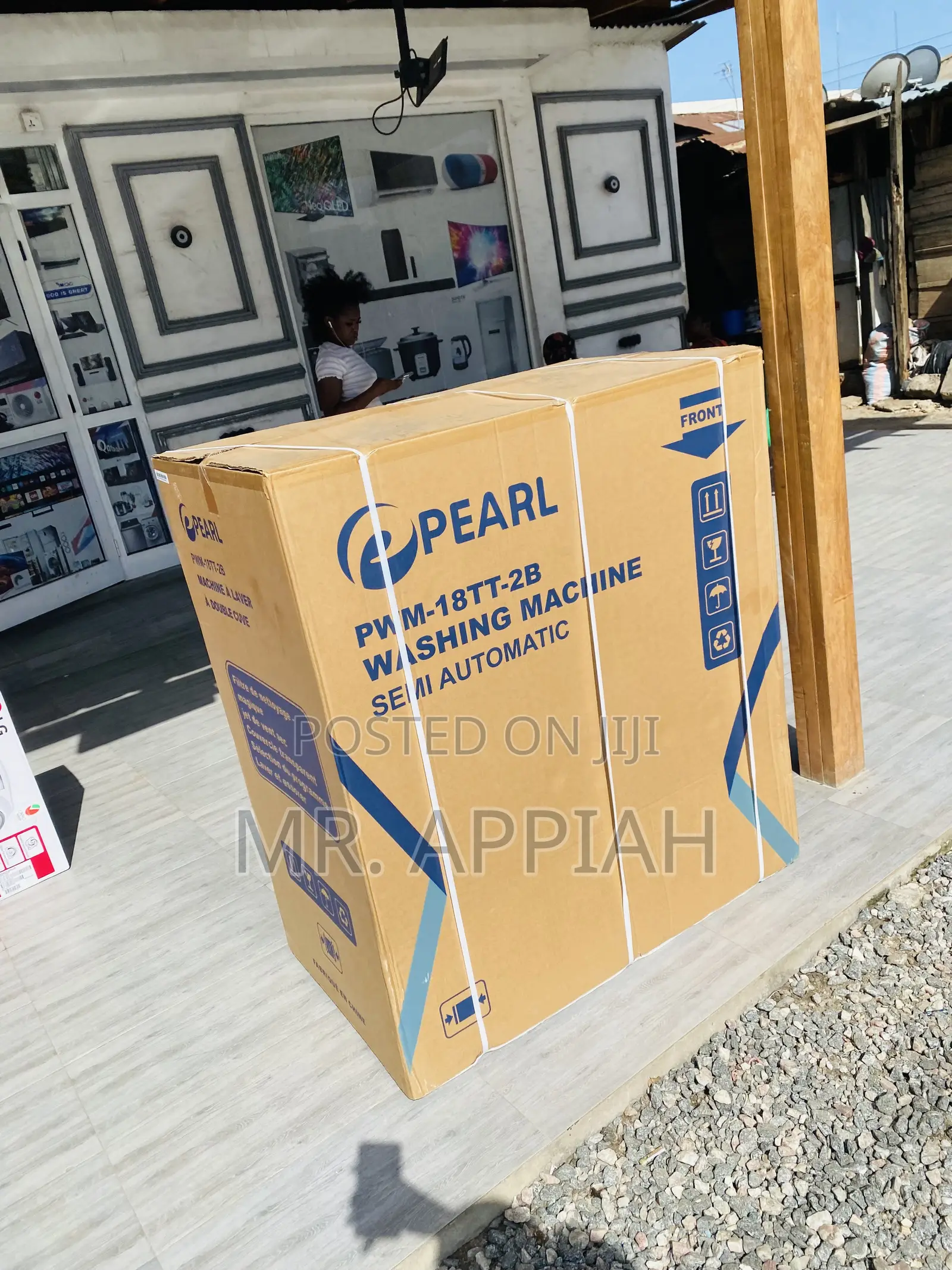 Pearl 18kg Top Load Washing Machine + Spin/Dry.