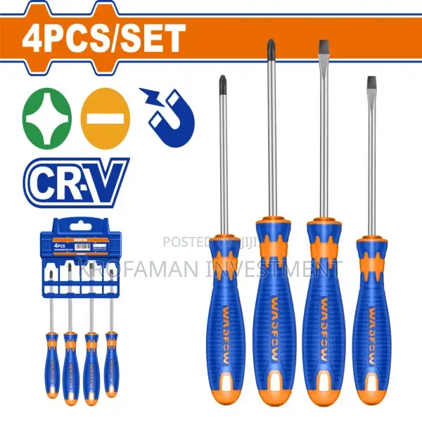 4 PCS Screwdriver Set 2sl 2ph Wss1204