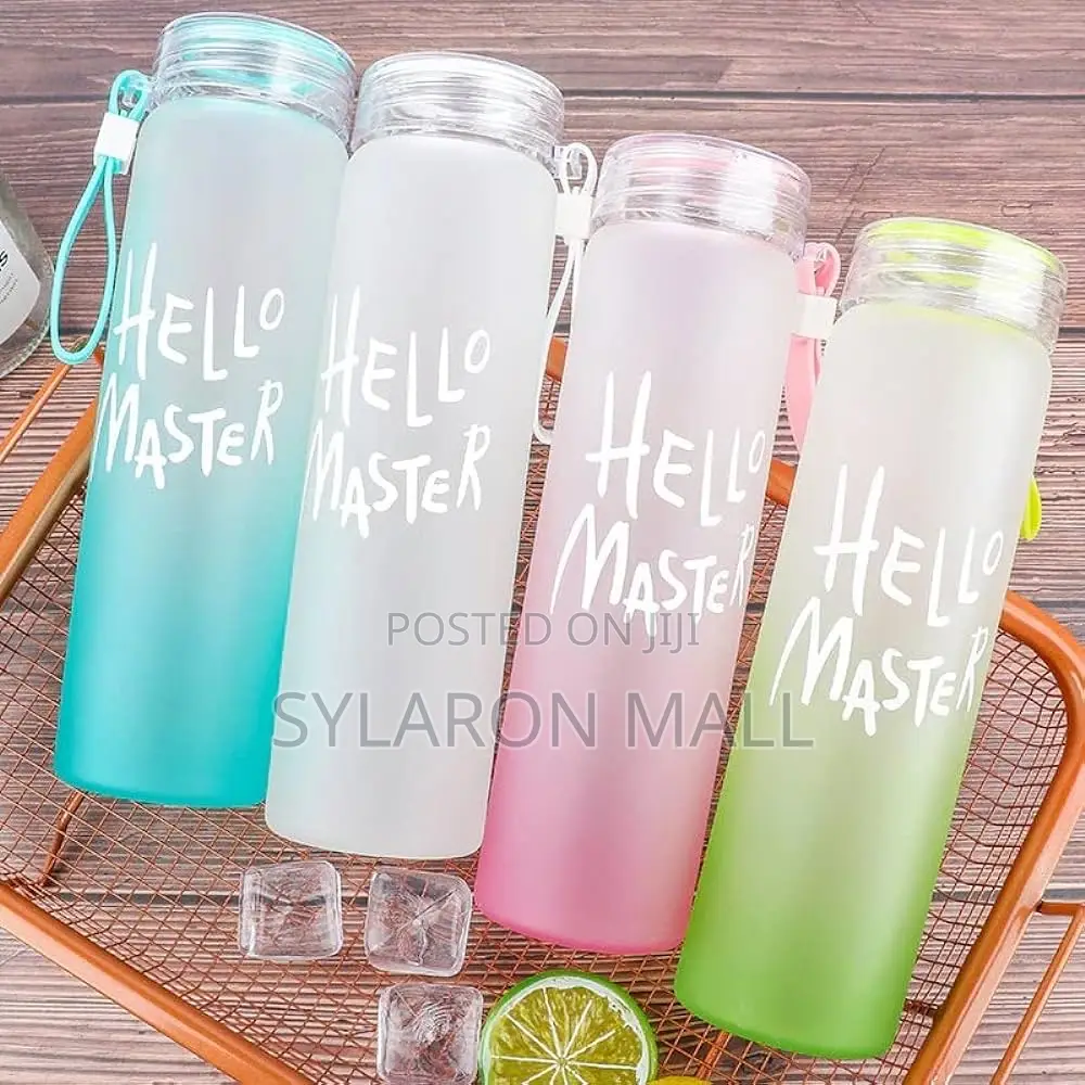 Hello Master Glass Drinking Water Bottle
