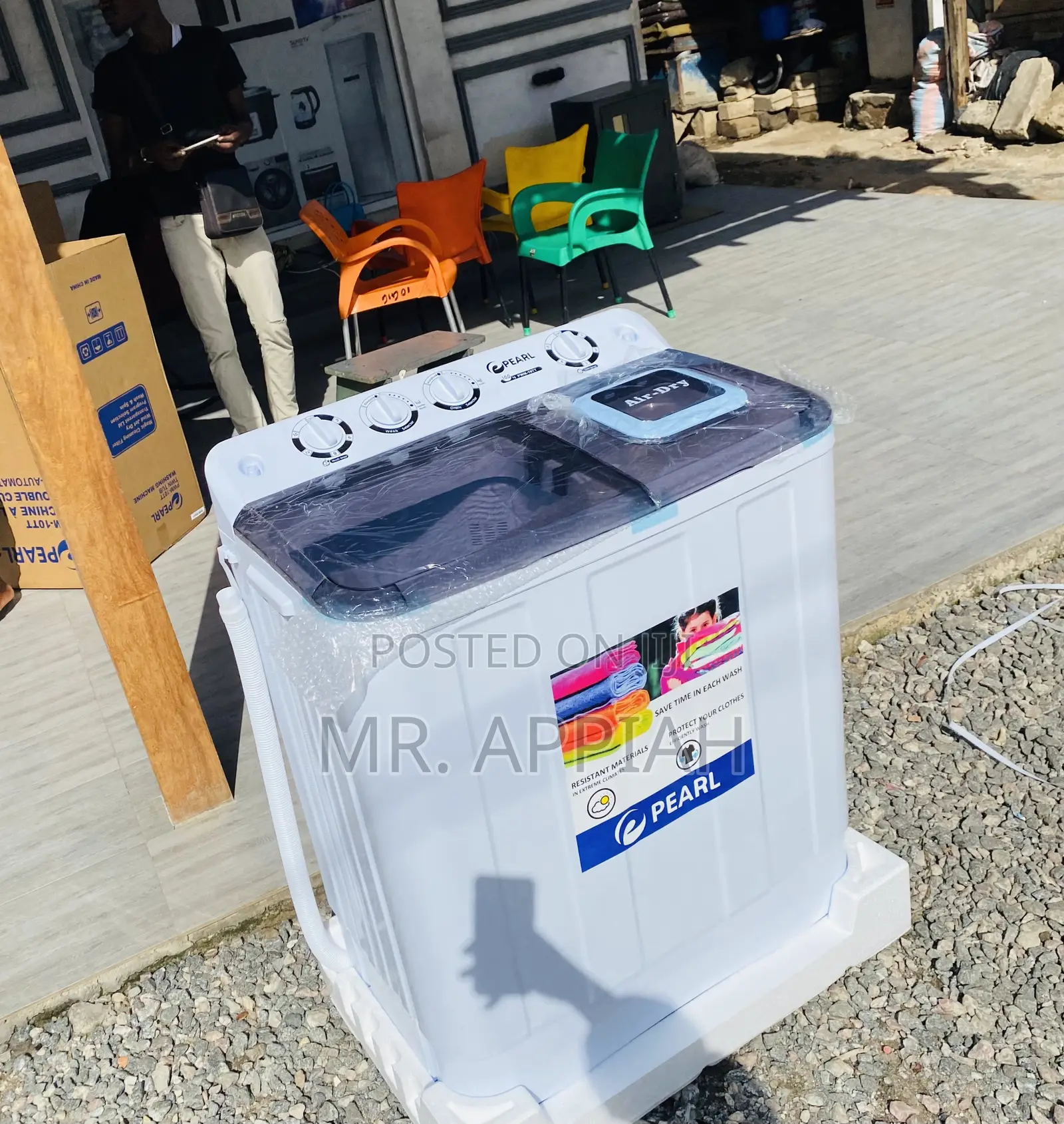 Unique Design Pearl 10kg Top Load Washing Machine.
