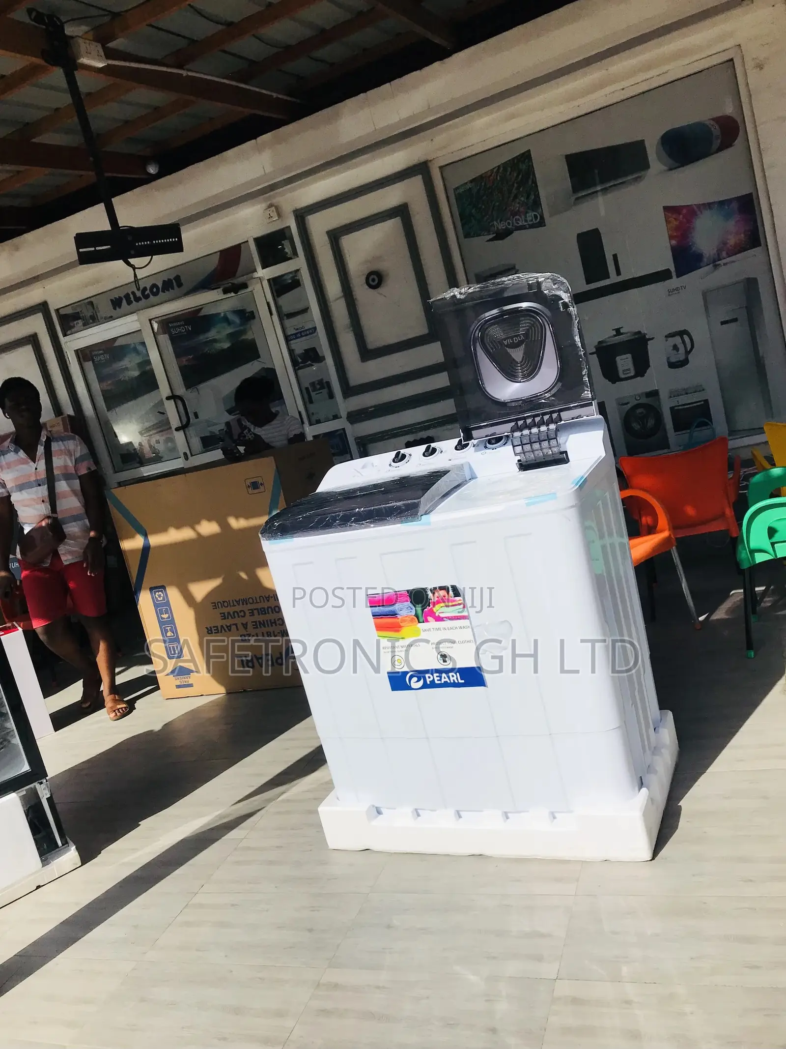 Pearl 18kg Topload Semiautomatic Twintub Washingmachine