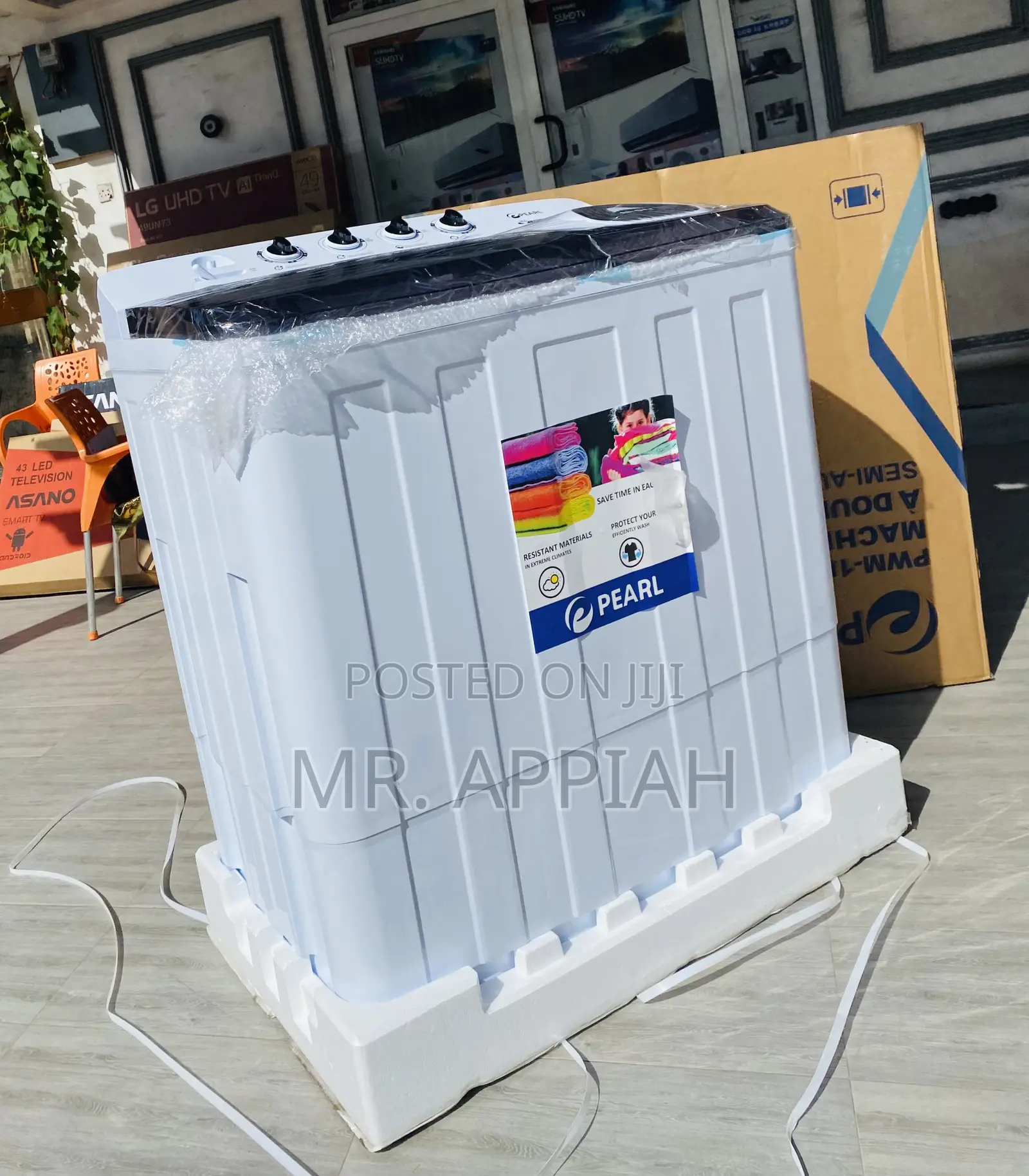 Quality Pearl Top Load Washing Machine + Spin/Dry.